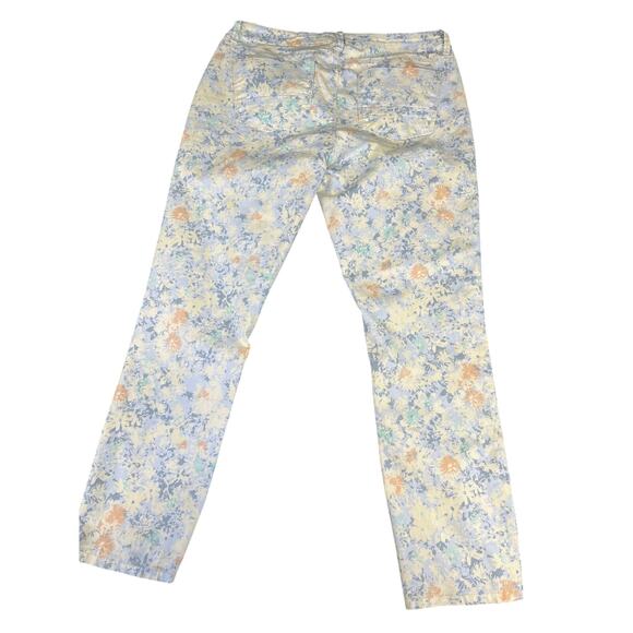 Women's Route 66 Size 10 Floral Print Skinny Classic Fit Jeans Excellent - Picture 2 of 10